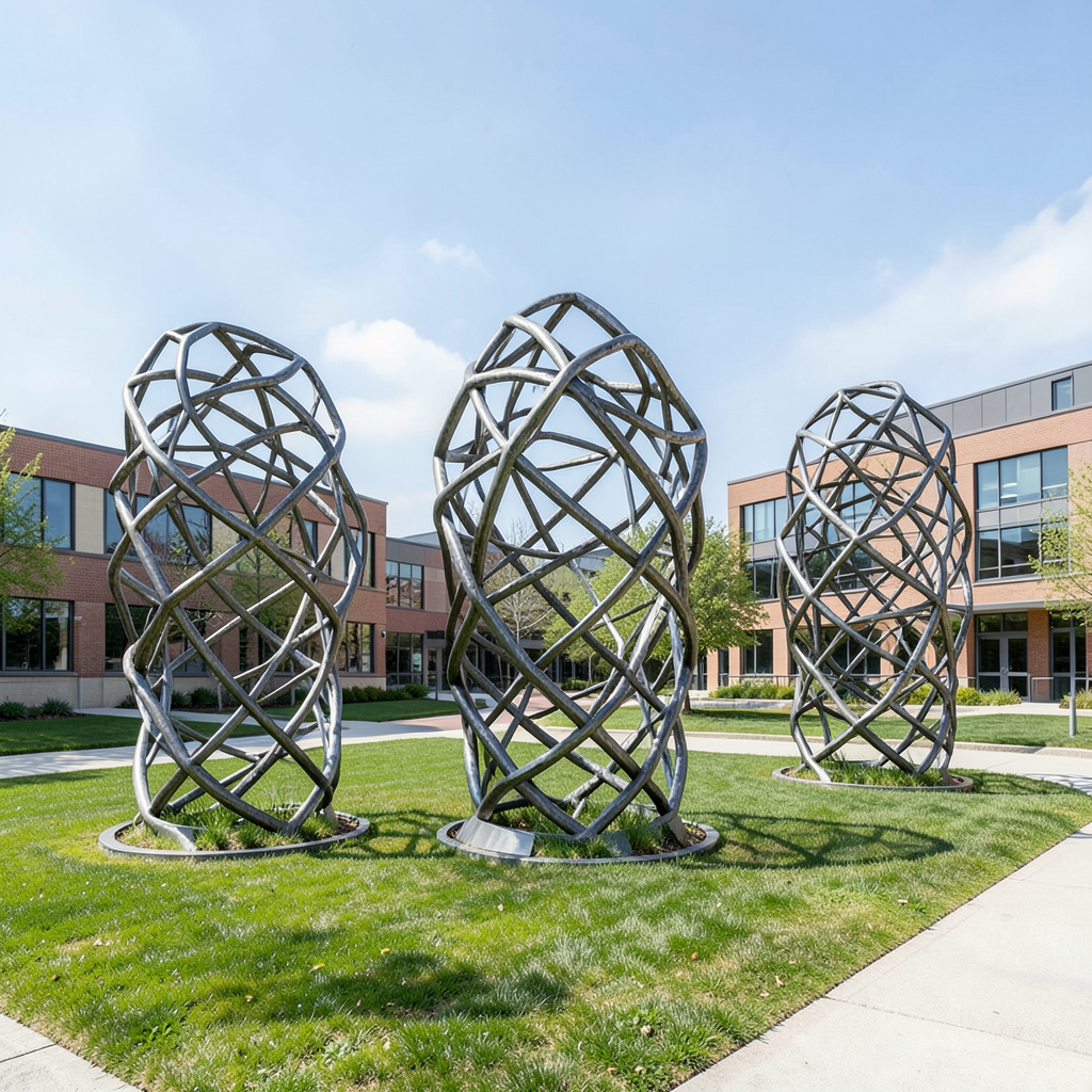 Interactive sculptures inspired by protein research unveiled at Harwell Campus